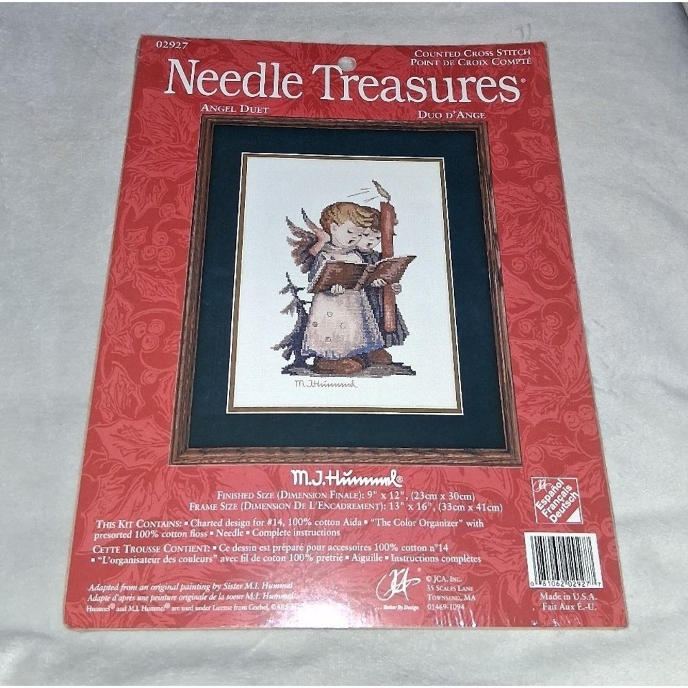 Needle Treasures M.J. Hummel Angel Duet Counted Cross Stitch Kit #02927 Sealed
